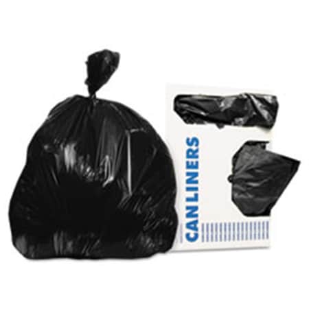 Unisan HER 20-30 gal 0.9 Mil Low-Density Garbage Bags; Black - 30 x 36 in. - 200 Per Case H6036TK